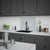 House Beautiful Platino Glass Kitchen Splashback 900mm x 750mm