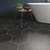 Hexagon Black Matt Wall And Floor Tiles