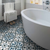 Monaco Blue Patterned Wall And Floor Tiles
